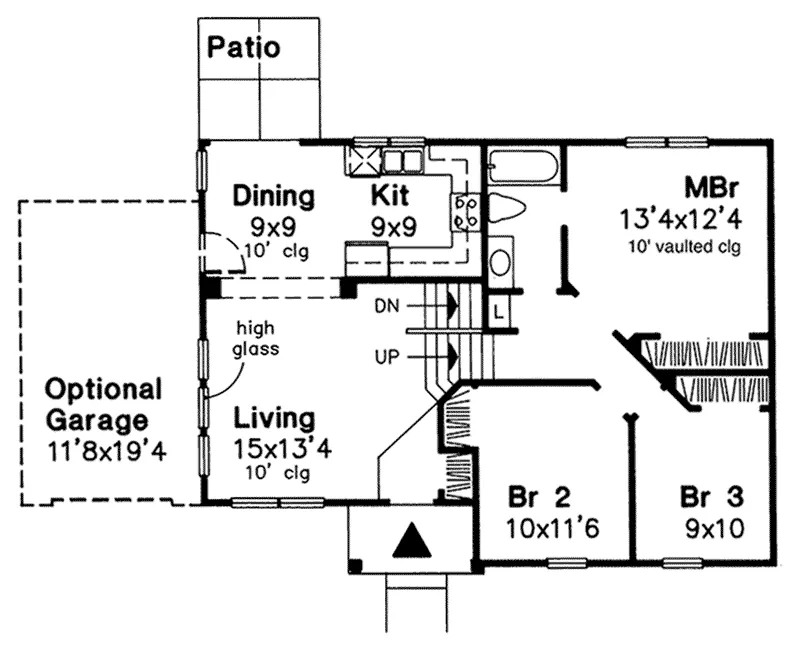 Vacation House Plan First Floor - Cedrica Narrow Lot Home 072D-0560 - Search House Plans and More