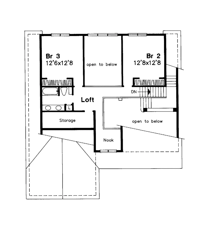 Country House Plan Second Floor - Alexandrite Country Home 072D-0564 - Search House Plans and More