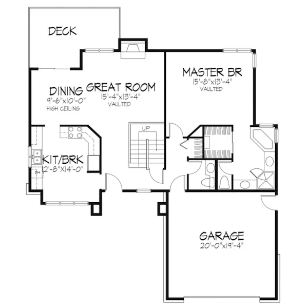 Colonial House Plan First Floor - Jenna Colonial Home 072D-0565 - Search House Plans and More