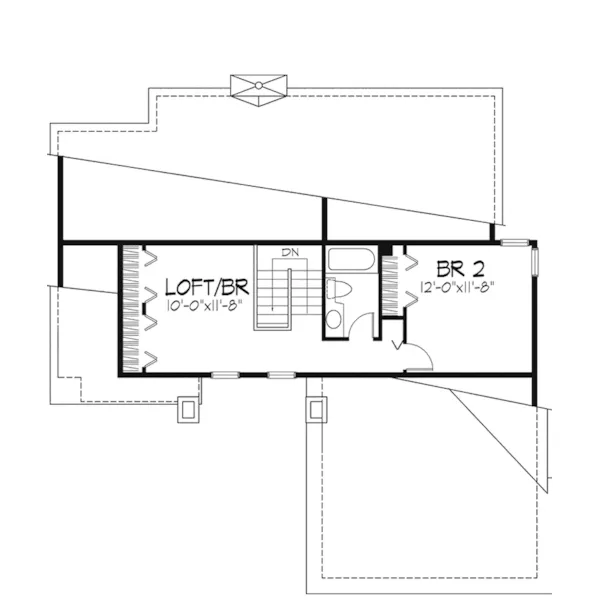 Colonial House Plan Second Floor - Jenna Colonial Home 072D-0565 - Search House Plans and More