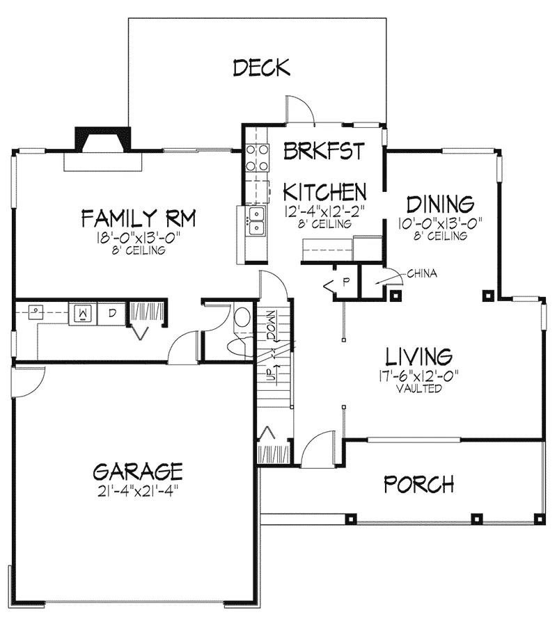 Southern House Plan First Floor - Filomena Traditional Home 072D-0566 - Search House Plans and More