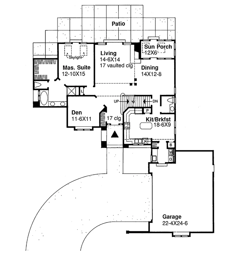 European House Plan First Floor - Deville Traditional Home 072D-0569 - Search House Plans and More