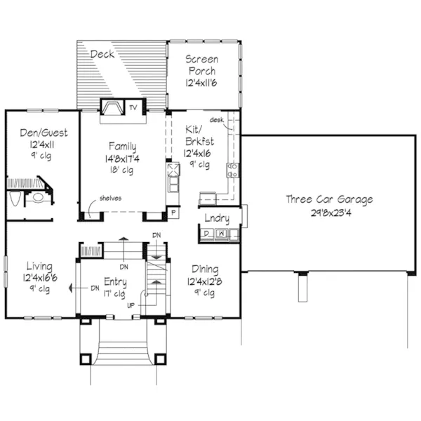 Country House Plan First Floor - Gelnvista Luxury Home 072D-0576 - Search House Plans and More