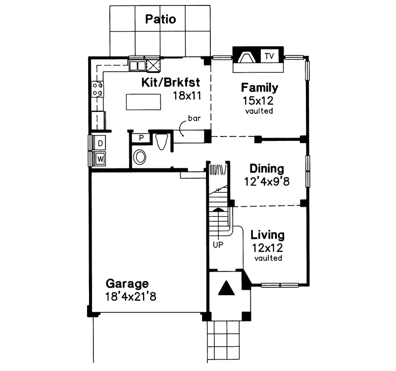 Cabin & Cottage House Plan First Floor - Feldmeier Traditional Home 072D-0577 - Search House Plans and More