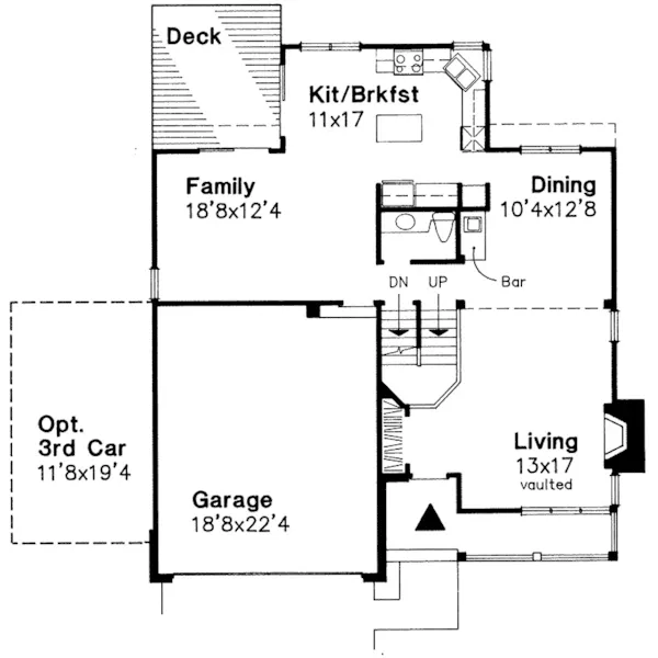 Shingle House Plan First Floor - Rainelle Shingle Style Home 072D-0581 - Shop House Plans and More