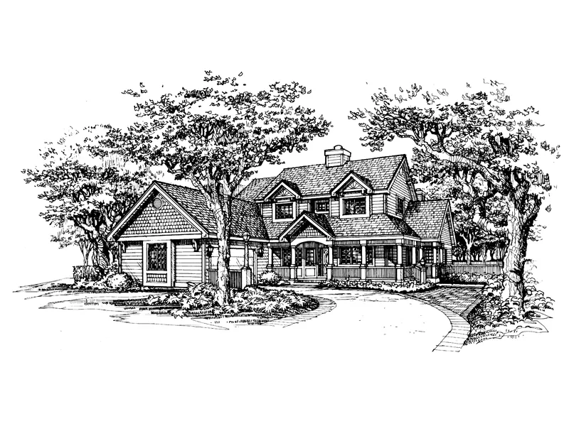 Craftsman House Plan Front of Home - Beaupre Victorian Home 072D-0584 - Search House Plans and More