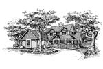 Traditional House Plan Front of Home - Beaupre Victorian Home 072D-0584 - Search House Plans and More