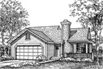 Country House Plan Front of Home - Winnsboro Ranch Home 072D-0586 - Shop House Plans and More