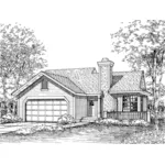 Ranch House Plan Front of Home - Winnsboro Ranch Home 072D-0586 - Shop House Plans and More