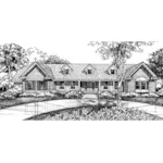 Ranch House Plan Front of Home - Beresford Country Home 072D-0589 - Search House Plans and More