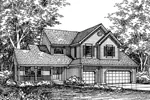 Country House Plan Front of Home - Caliburn Country Home 072D-0590 - Search House Plans and More