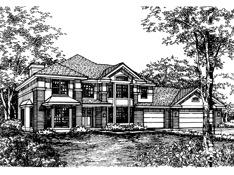 Country House Plan Front of Home - Westmont Luxury Home 072D-0591 - Shop House Plans and More