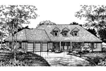 Country House Plan Front of Home - Salinas Valley Country Home 072D-0592 - Shop House Plans and More