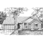 House Plan Front of Home 072D-0593