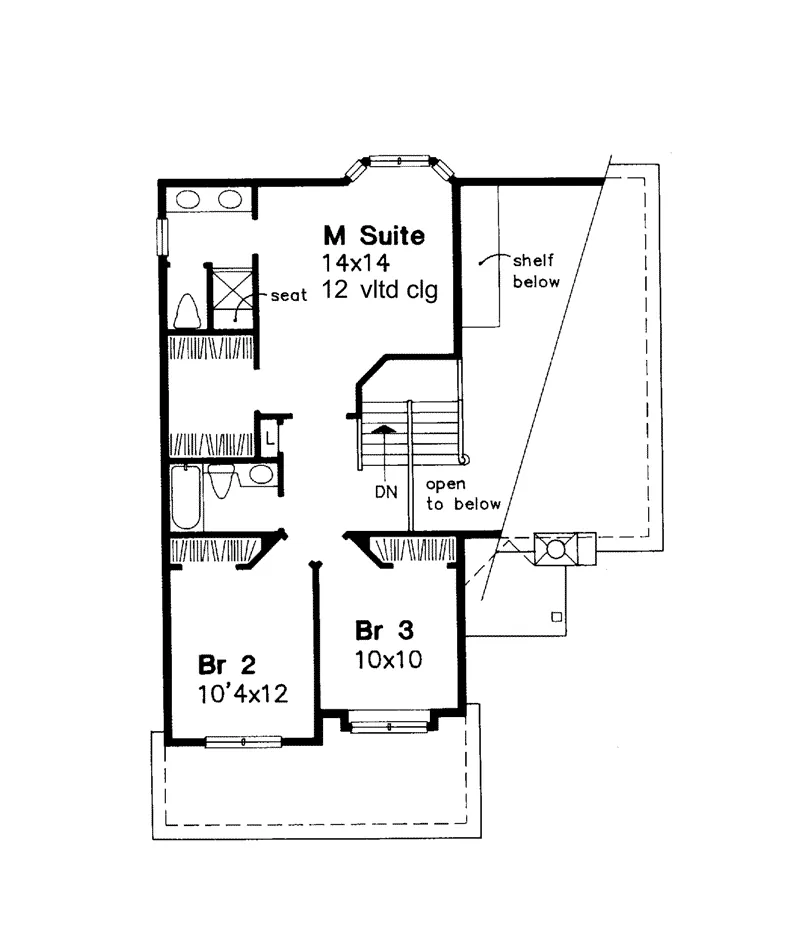 Traditional House Plan Second Floor - Vinemont Rustic Home 072D-0599 - Shop House Plans and More