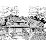 Country House Plan Front of Home - Bamberger Two-Story Duplex 072D-0601 - Search House Plans and More