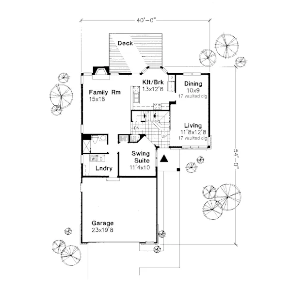 Neoclassical House Plan First Floor - Balsam Lake Traditional Home 072D-0602 - Search House Plans and More