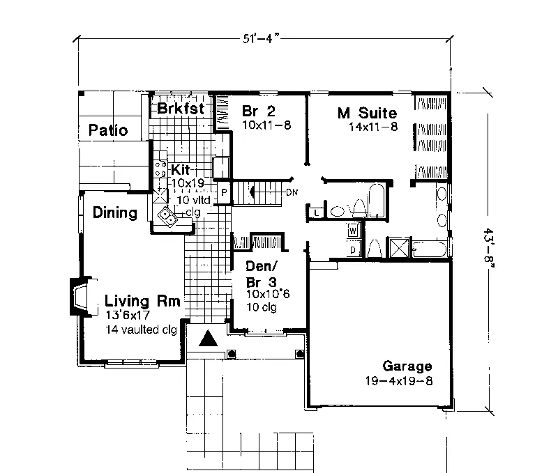 Country House Plan First Floor - Marion Place Ranch Home 072D-0603 - Shop House Plans and More