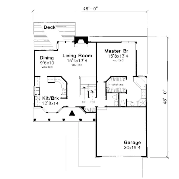 Southern House Plan First Floor - Honeytree Country Farmhouse 072D-0610 - Search House Plans and More