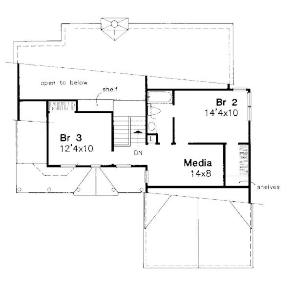 Southern House Plan Second Floor - Honeytree Country Farmhouse 072D-0610 - Search House Plans and More