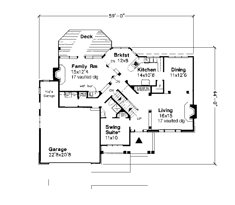 Neoclassical House Plan First Floor - Huntingham Southern Home 072D-0613 - Search House Plans and More