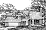 Neoclassical House Plan Front of Home - Huntingham Southern Home 072D-0613 - Search House Plans and More