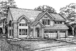 Country House Plan Front of Home - Glenmeade Luxury Craftsman Home 072D-0614 - Search House Plans and More