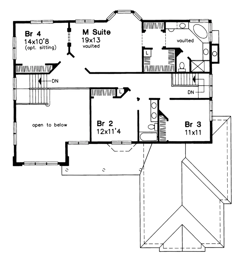 Southern House Plan Second Floor - Salzburg Luxury Home 072D-0617 - Shop House Plans and More