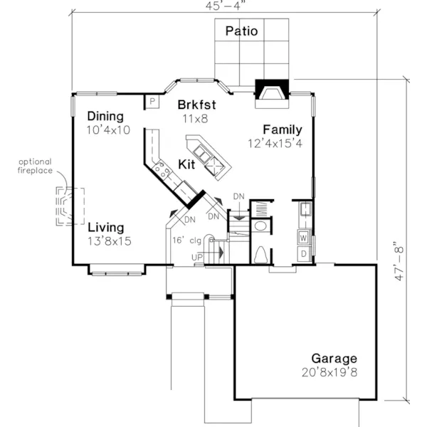 Neoclassical House Plan First Floor - Hoover Place Traditional Home 072D-0618 - Search House Plans and More