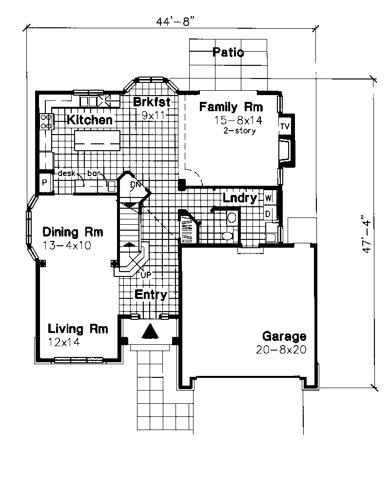 Modern House Plan First Floor - Fielding Place Traditional Home 072D-0621 - Search House Plans and More