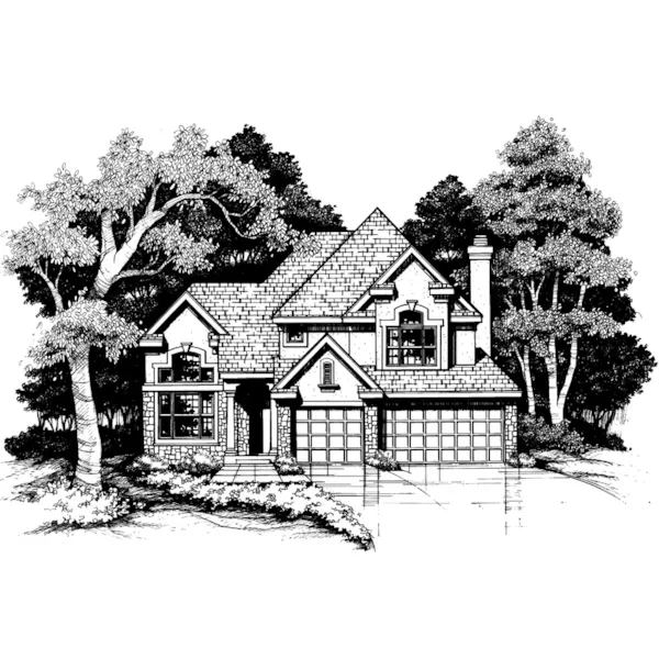 Southern House Plan Front of Home - Glenmeadow Traditional Home 072D-0622 - Search House Plans and More