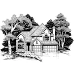 Southern House Plan Front of Home - Glenmeadow Traditional Home 072D-0622 - Search House Plans and More