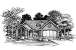 Traditional House Plan Front of Home - Marycrest Bungalow Home 072D-0623 - Shop House Plans and More