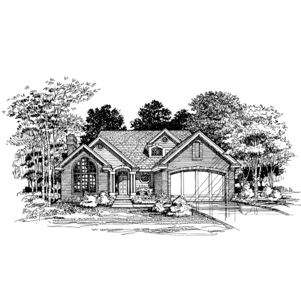 Neoclassical House Plan Front of Home - Marycrest Bungalow Home 072D-0623 - Shop House Plans and More