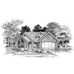 Neoclassical House Plan Front of Home - Marycrest Bungalow Home 072D-0623 - Shop House Plans and More