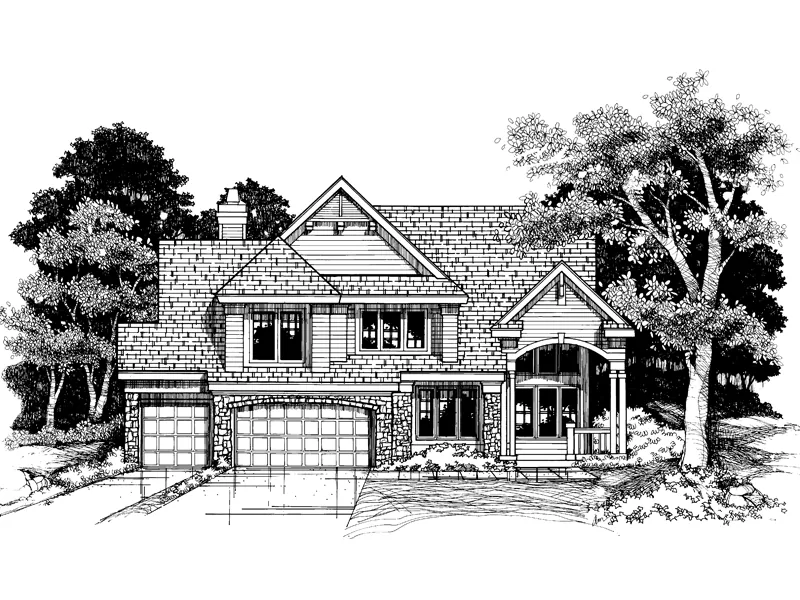 Southern House Plan Front of Home - Gilmore Place Craftsman Home 072D-0626 - Search House Plans and More