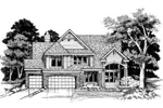 Southern House Plan Front of Home - Gilmore Place Craftsman Home 072D-0626 - Search House Plans and More