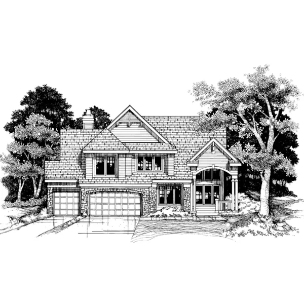 Country House Plan Front of Home - Gilmore Place Craftsman Home 072D-0626 - Search House Plans and More