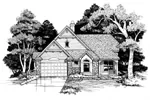 Arts & Crafts House Plan Front of Home - Gideon Neoclassical Home 072D-0627 - Search House Plans and More
