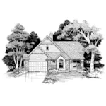 Cabin & Cottage House Plan Front of Home - Gideon Neoclassical Home 072D-0627 - Search House Plans and More