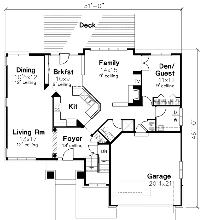 Modern House Plan First Floor - Castille Traditional Home 072D-0628 - Search House Plans and More
