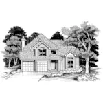 Country House Plan Front of Home - Cantwell Mill Traditional Home 072D-0629 - Search House Plans and More