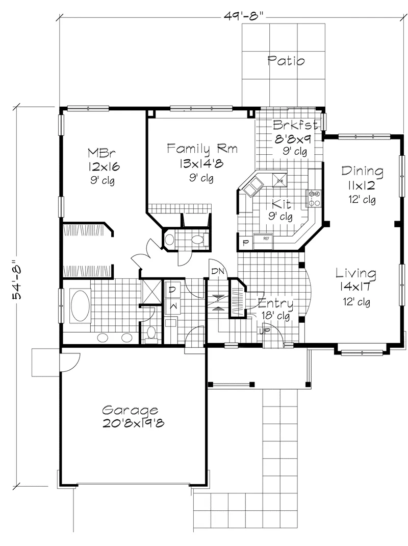 Modern House Plan First Floor - Niccolo Southern Victorian Home 072D-0630 - Shop House Plans and More