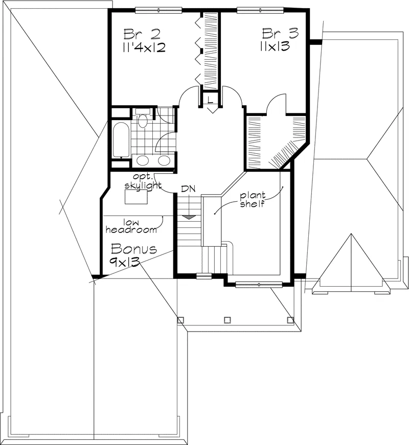 Shingle House Plan Second Floor - Niccolo Southern Victorian Home 072D-0630 - Shop House Plans and More