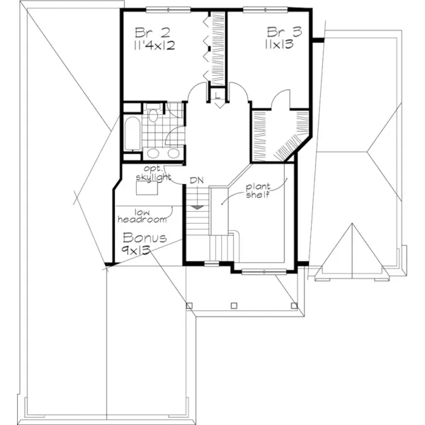 Southern House Plan Second Floor - Niccolo Southern Victorian Home 072D-0630 - Shop House Plans and More