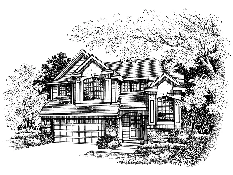 Southern House Plan Front of Home - Horsham Traditional Home 072D-0632 - Search House Plans and More
