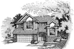 Southern House Plan Front of Home - Horsham Traditional Home 072D-0632 - Search House Plans and More
