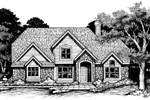 Modern House Plan Front of Home - Peavine Canyon Traditional Home 072D-0635 - Shop House Plans and More