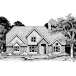 Southern House Plan Front of Home - Peavine Canyon Traditional Home 072D-0635 - Shop House Plans and More