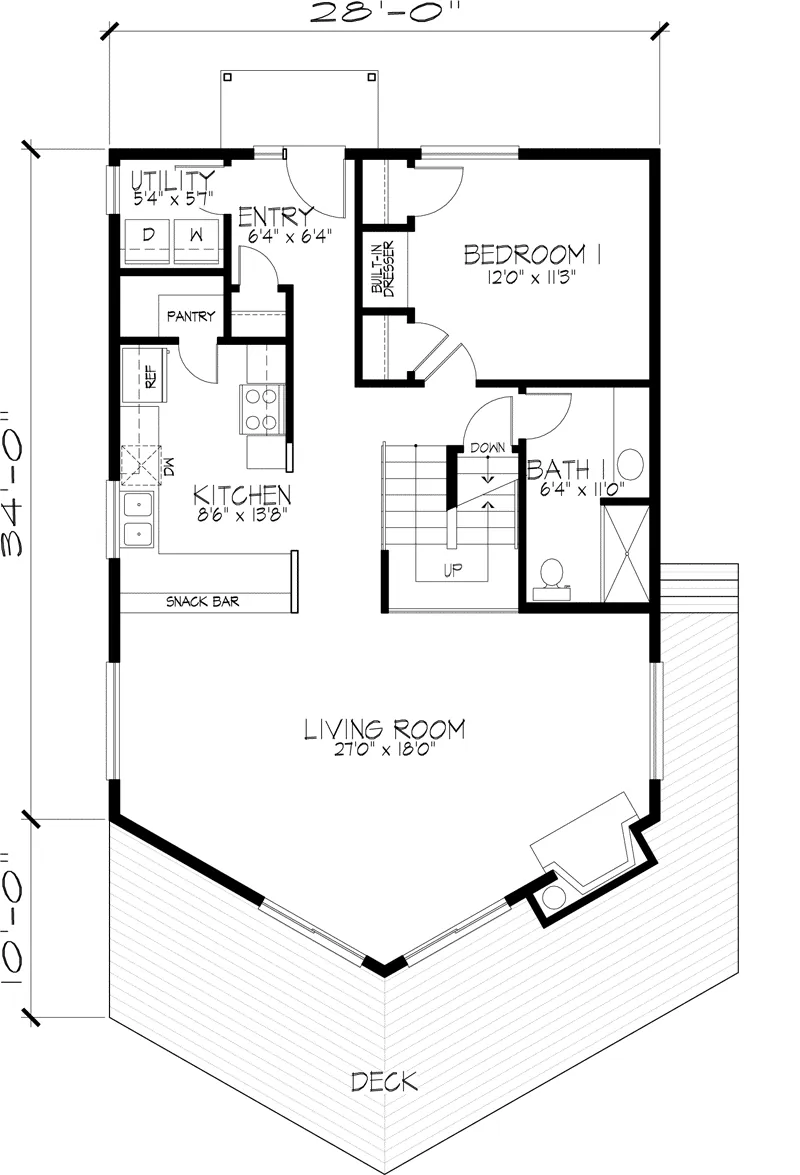 Contemporary House Plan First Floor - Oak Springs Country Home 072D-0637 - Shop House Plans and More